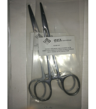 Голкотримач Crile-WOOD 16cm зубчастий 06-008-160