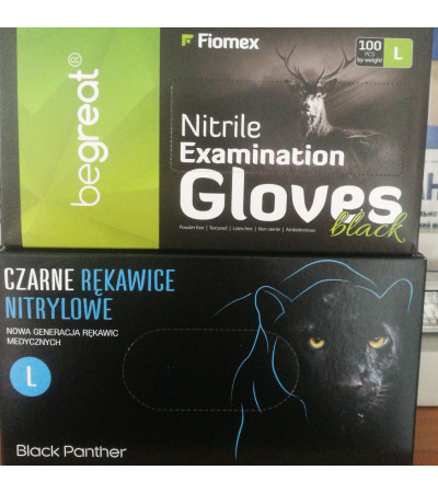 Рукавички чорні , Fiomex -L, XL, M