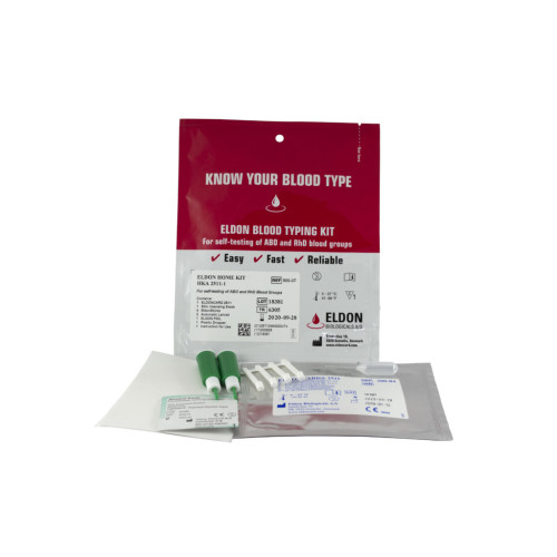 Eldoncard 2521 ID для визначення групи крові AB0 і резус-фактора RhD